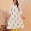 Pure cotton A-Line  dupatta set