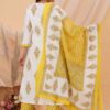 Pure cotton A-Line  dupatta set